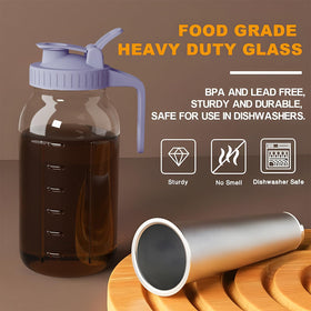 JunVpic leak-proof spout and lid help prevent drips during pouring.