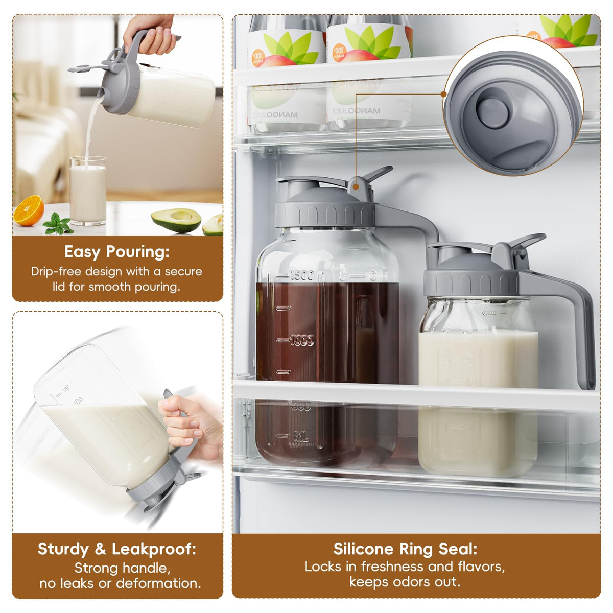 JunVpic Wide mouth design facilitates easy filling and cleaning.