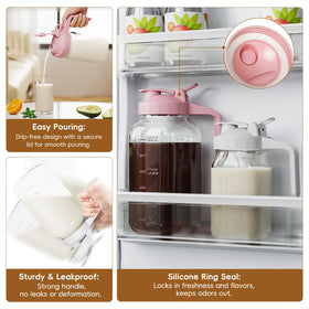 JunVpic wide-mouth pitcher designed for easy filling and thorough cleaning