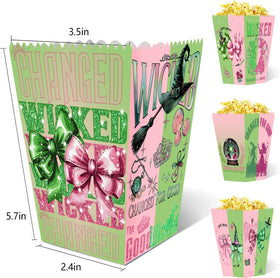 Junyaoii popcorn boxes sized 5.1 x 3.3 x 2.6 inches for neat servings.