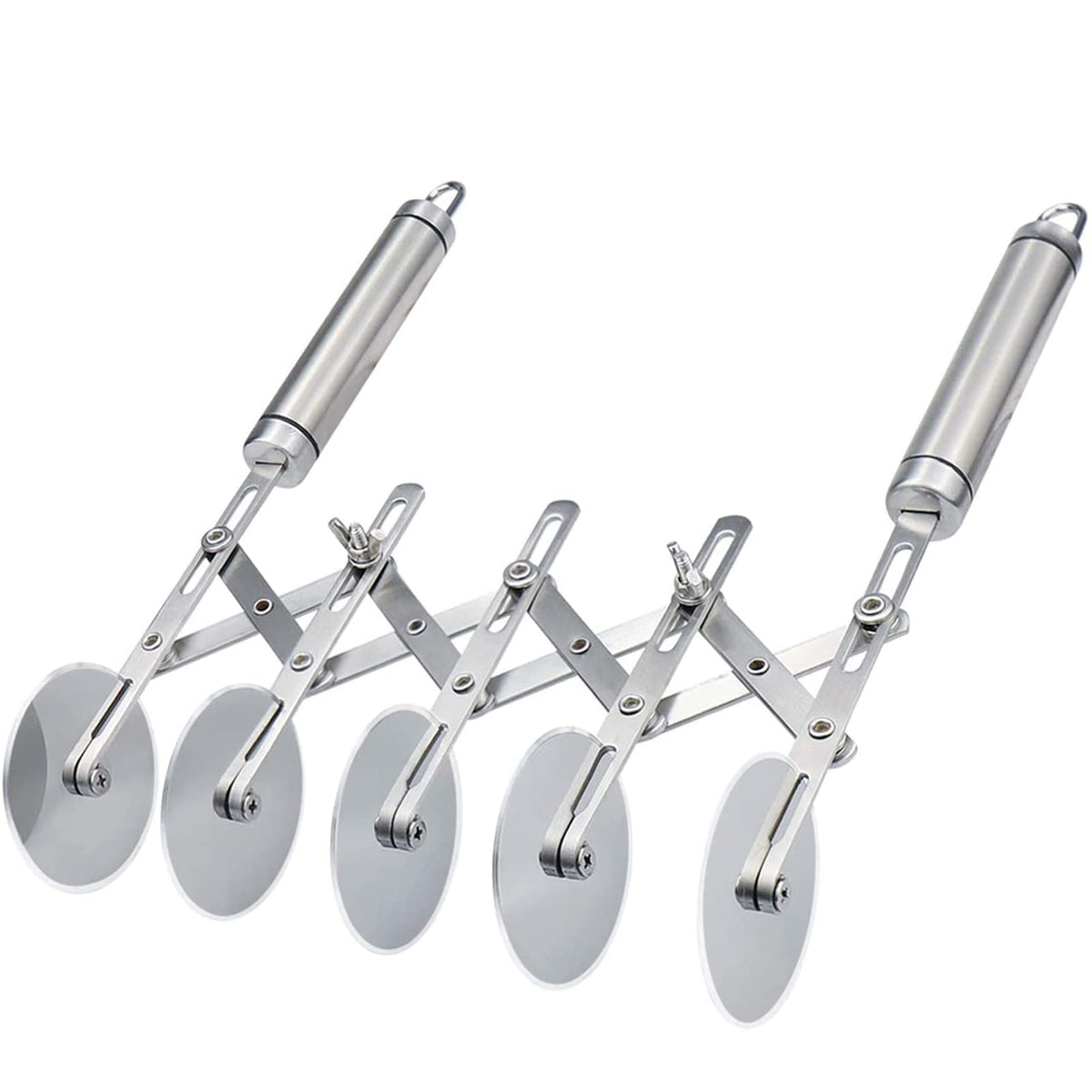 Juome 5-wheel pastry cutter in stainless steel for precise, consistent dough cuts