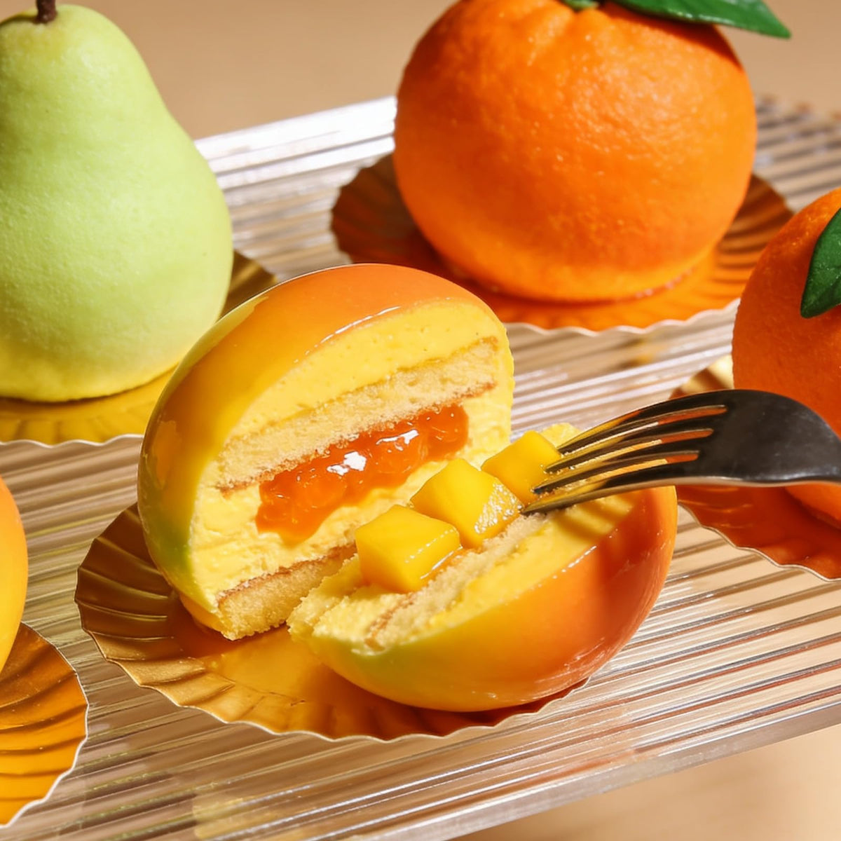 Juome mango mold eight cavities detail highlights versatility for baking and cold desserts