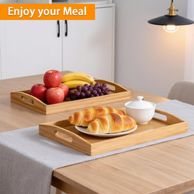 JUPELI tray used for tea time with cups and light snacks.