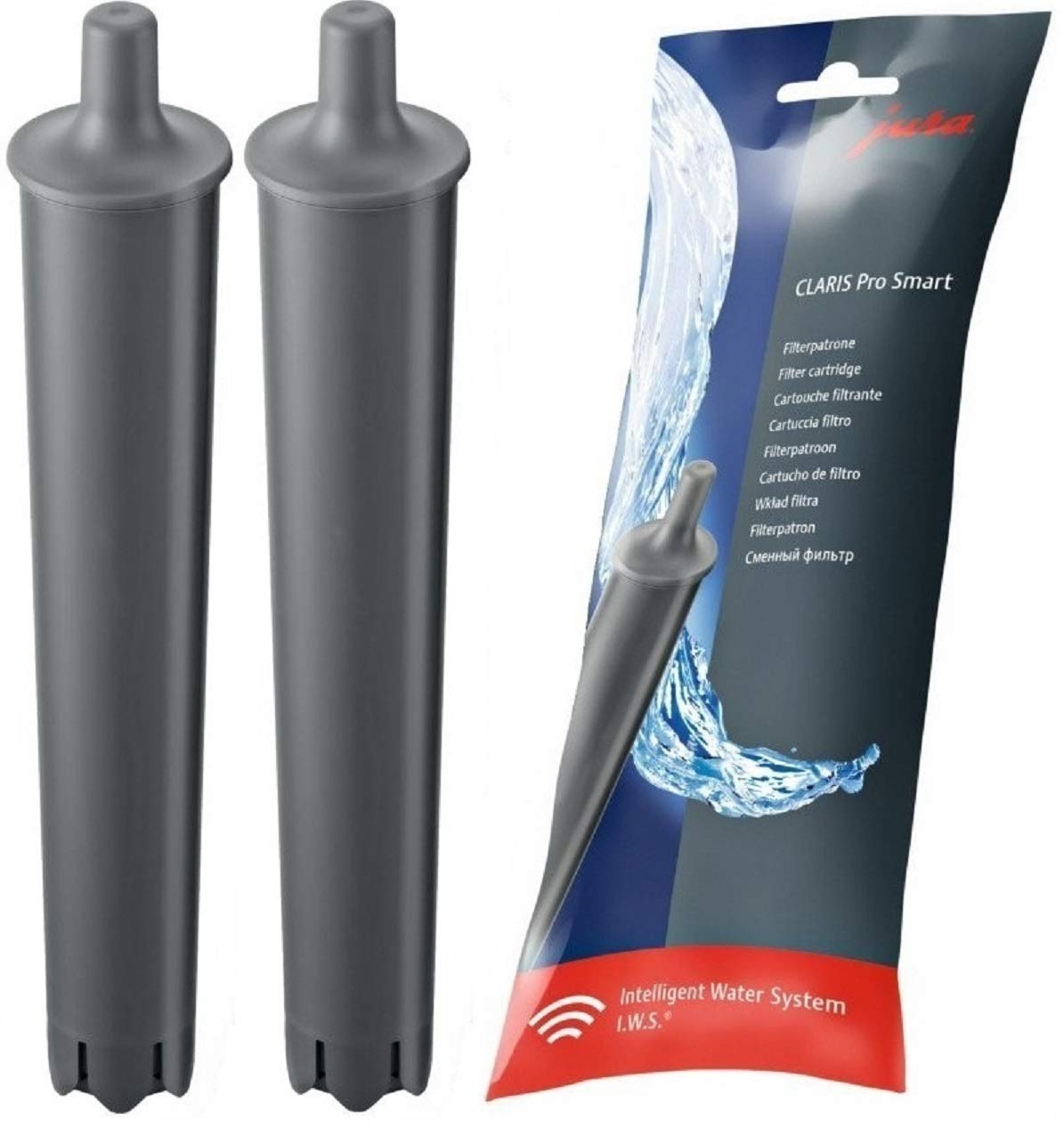 JURA CLARIS Pro Smart filter two-pack for WE6 WE8 improves water quality for coffee