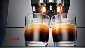 Jura Claris Smart Filter Cartridge grey packaging shown for long-term coffee care.