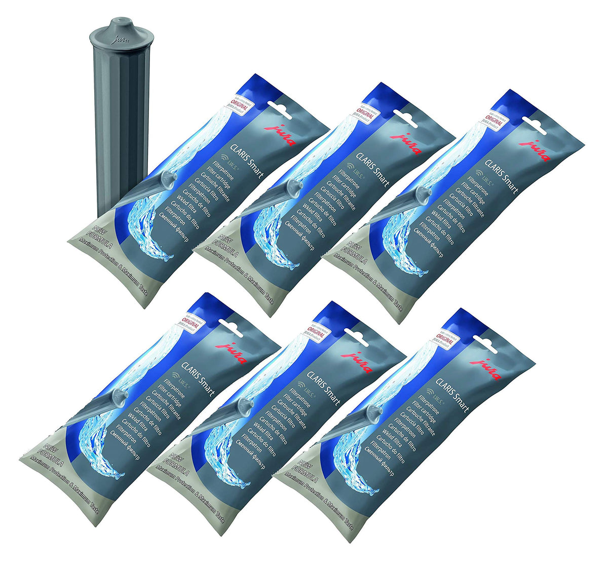 Jura Claris Smart six-pack filter for clean water and better coffee.