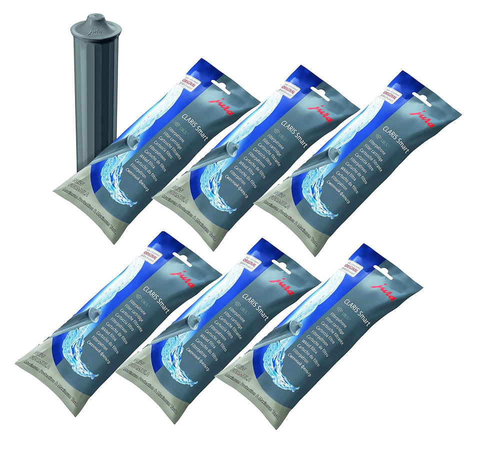 Jura Claris Smart six-pack filter for clean water and better coffee.