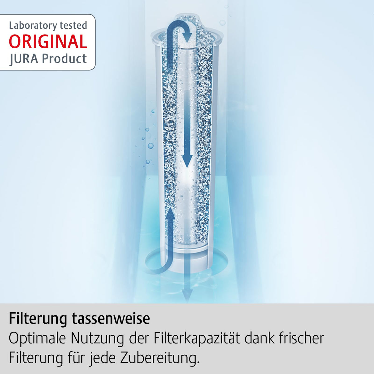 Natural deposit stabilizes tank water, reducing limescale buildup at the bottom.