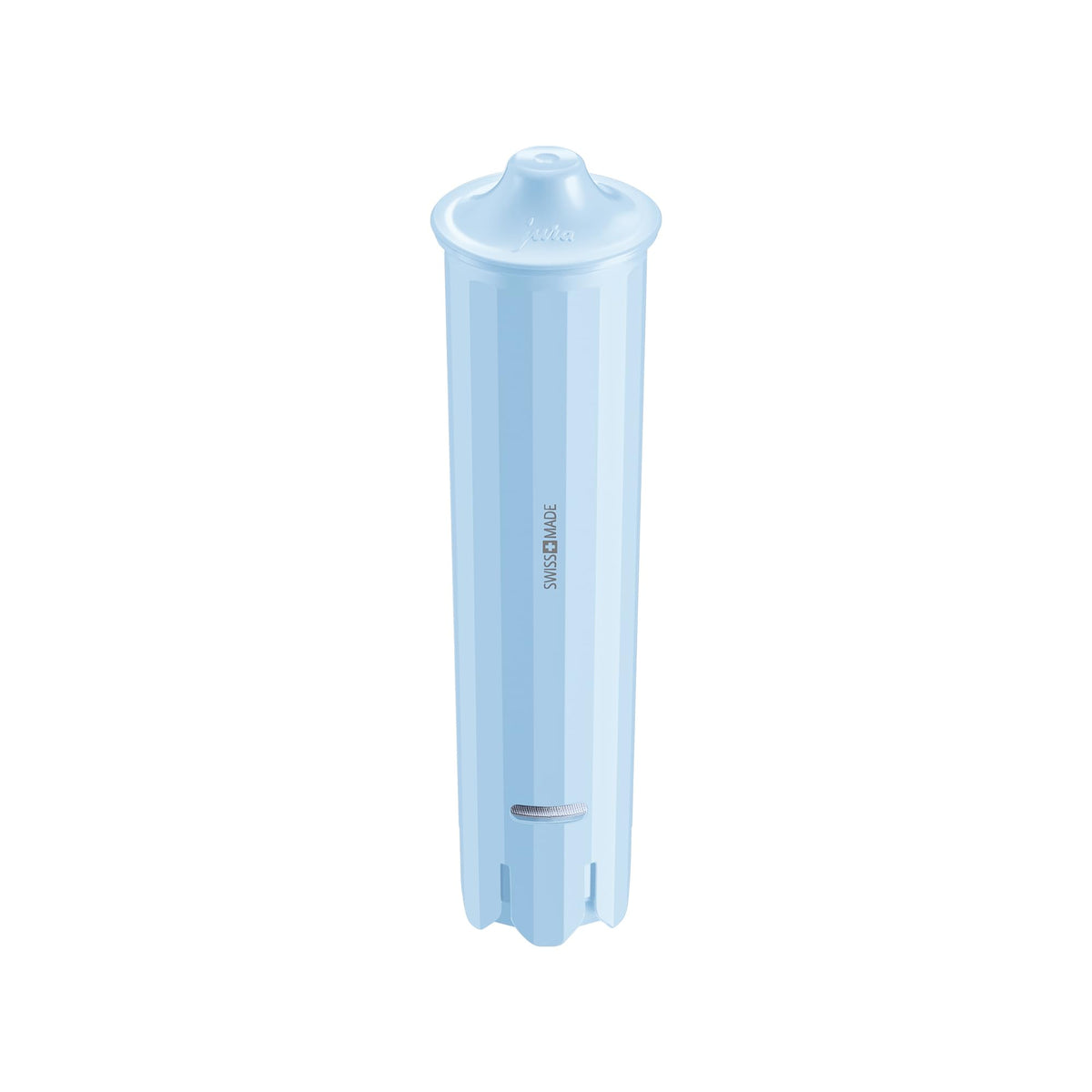 JURA Clearyl Blue+ filter packaging highlighting easy replacement and consistent quality.