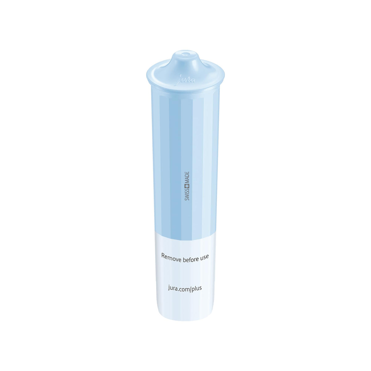 JURA Clearyl Blue+ water tank prep image showing freshly filtered water for each brew.