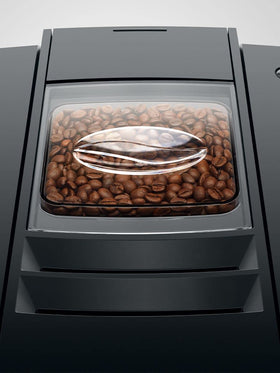 Jura E4 water tank showing generous capacity for multiple beverages.