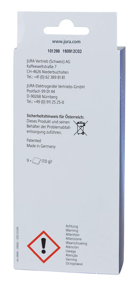 Jura F7/F8/F60 and E8/E9 compatibility for cleaning cycles