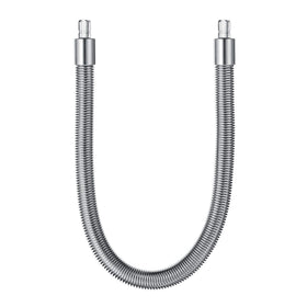 JURA milk pipe HP3 silver with stainless steel coil enables smooth froth and hygienic handling.