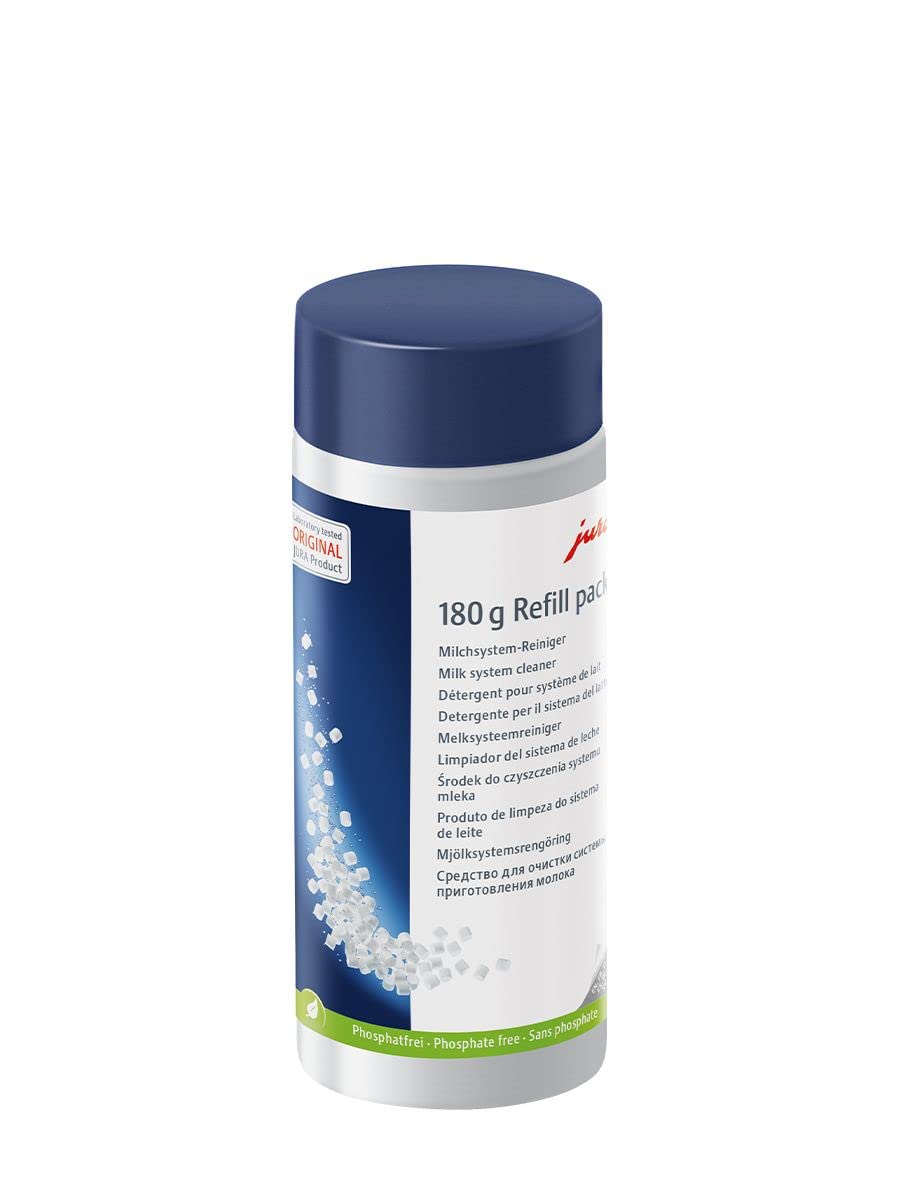 JURA Milk System Cleaner mini tabs for clean milk tubes and silky foam