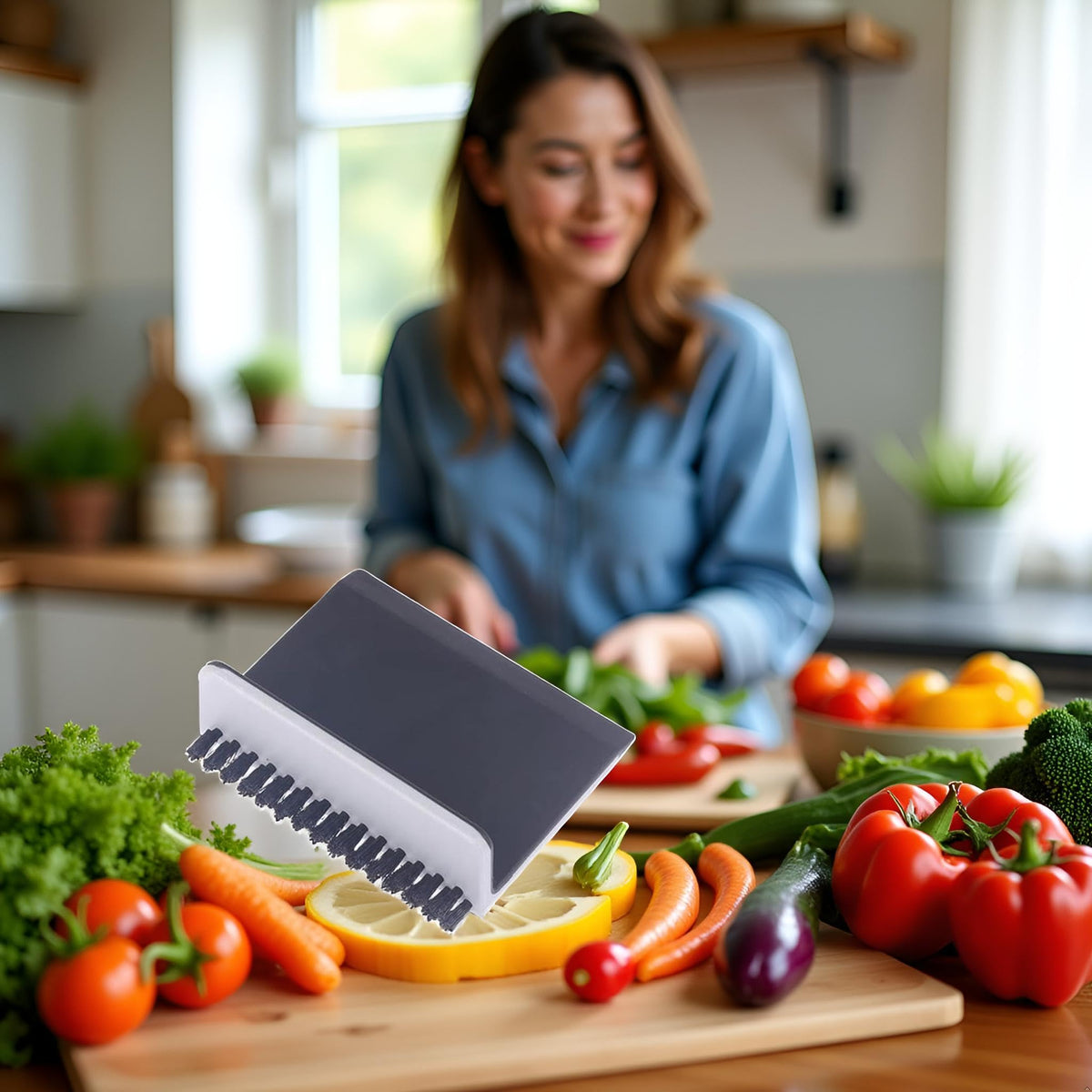 Juroicessry ergonomic cleaning handle provides comfortable grip during longer tasks