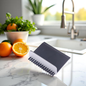 Juroicessry kitchen sink squeegee helps streak-free drying of wet surfaces