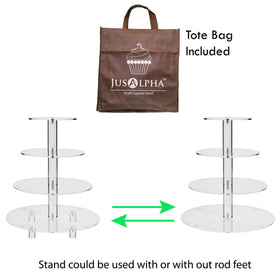 Jusalpha clear acrylic edges provide a polished premium look.