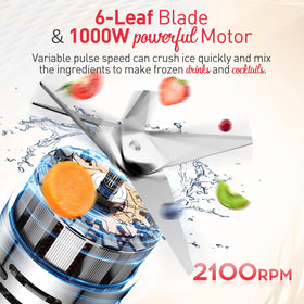 JUSANTE safety lock system securing the blender during operation.