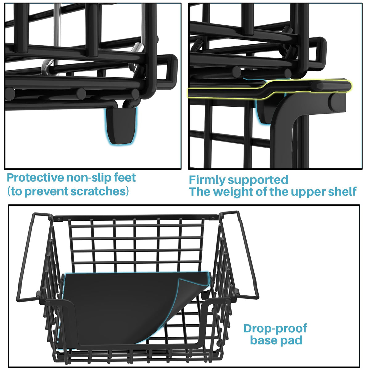 Jusdyrack side view emphasizing durability and powder-coated finish.