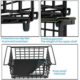Jusdyrack side view emphasizing durability and powder-coated finish.