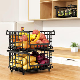Jusdyrack space-saving design with two-tier stacking example.