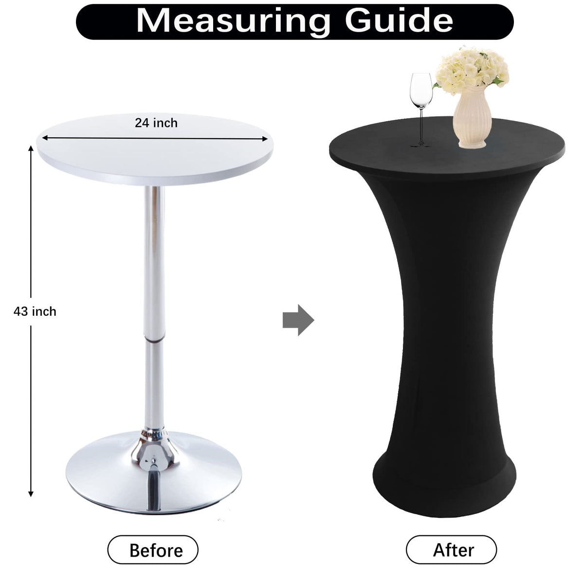 Jusmate round tablecloth close-up shows sleek stretch fabric and wrinkle-free finish.