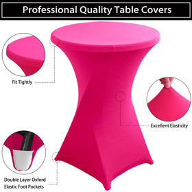 Jusmate magenta tablecloth suitable for trade shows and DJ booths