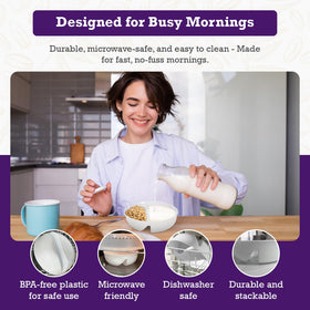 Just Artifacts Just Crunch multipurpose bowls for yogurt, snacks and more