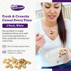 Just Artifacts Just Crunch stackable bowls saving kitchen space