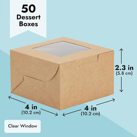 Juvale bake goods box in bulk 50-pack for events and gifts