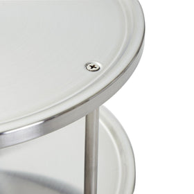 Juvale brushed finish spice rack offers durable, stylish kitchen storage.