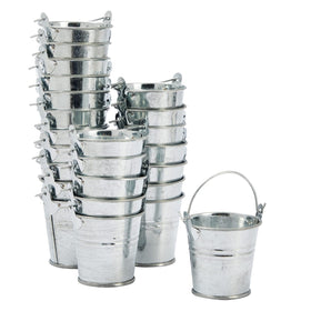 Juvale bucket with handle enables easy transport between stations.