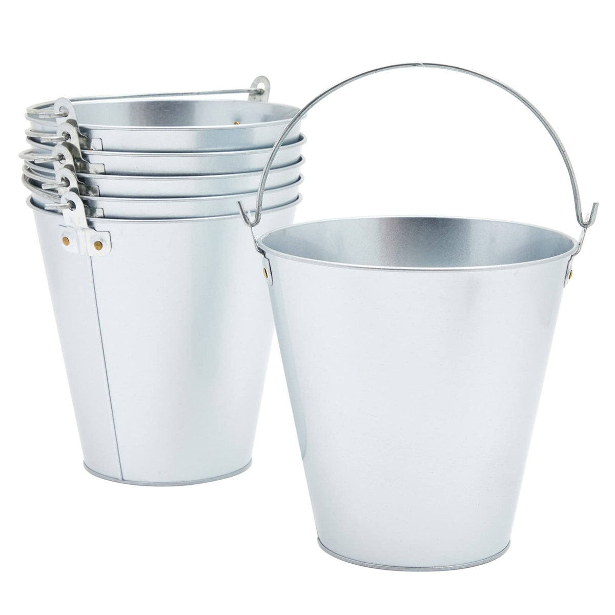 Juvale metal bucket ice tub 100oz keeps beverages chilled at gatherings