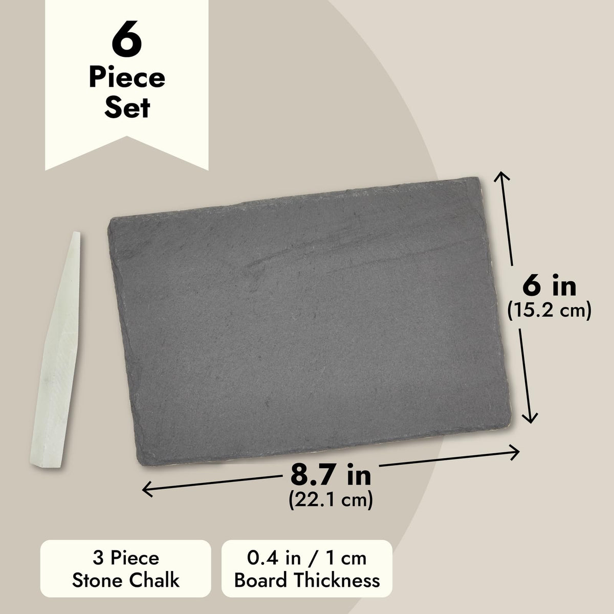 Juvale slate mini boards used for sushi plates and small tastings