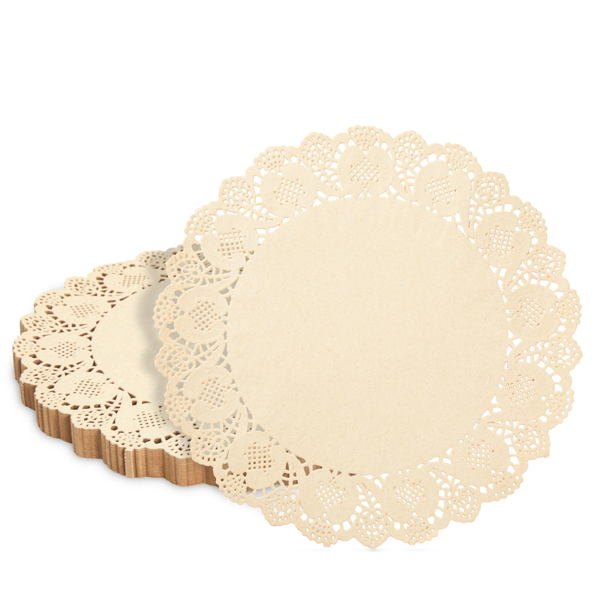 Juvale 12-inch round brown placemats add a polished base for meals