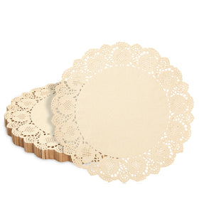 Juvale 12-inch round brown placemats add a polished base for meals