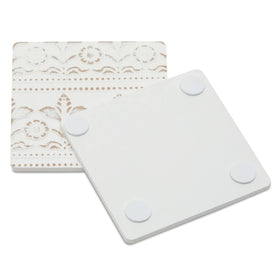Juvale coasters with bumper pads stay in place.