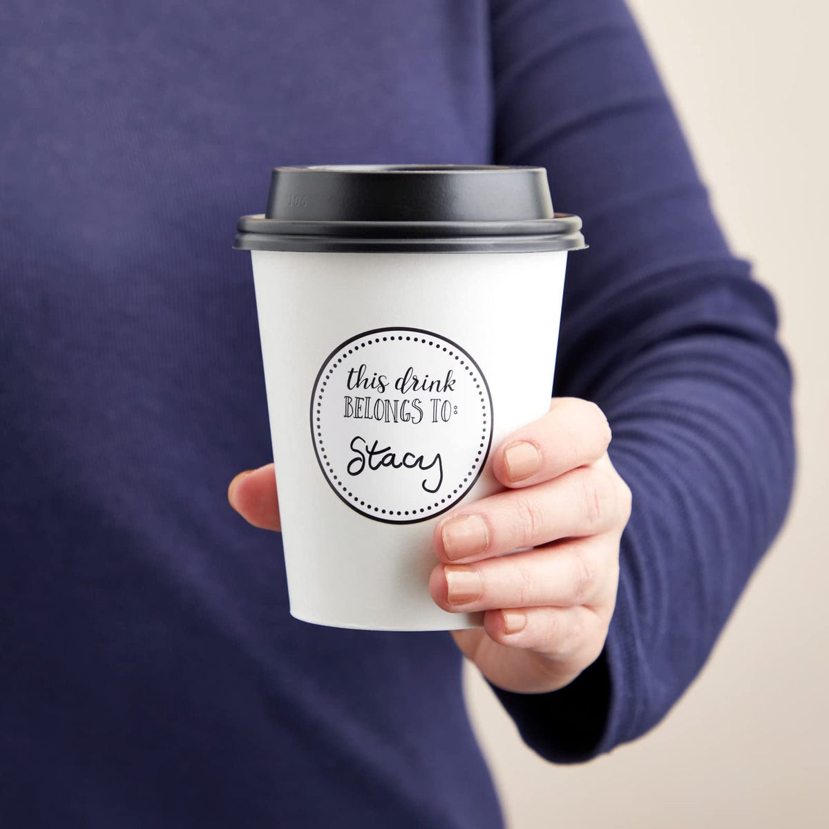 Juvale two-inch diameter cup sticker ideal for writing names