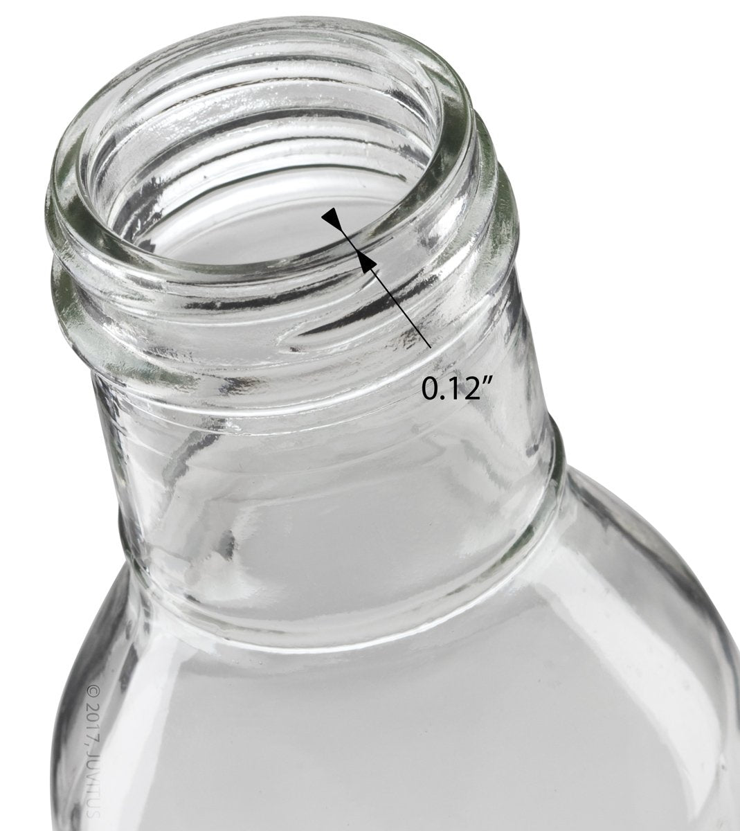 JUVITUS two-pack glass bottles ready for home or small business use.