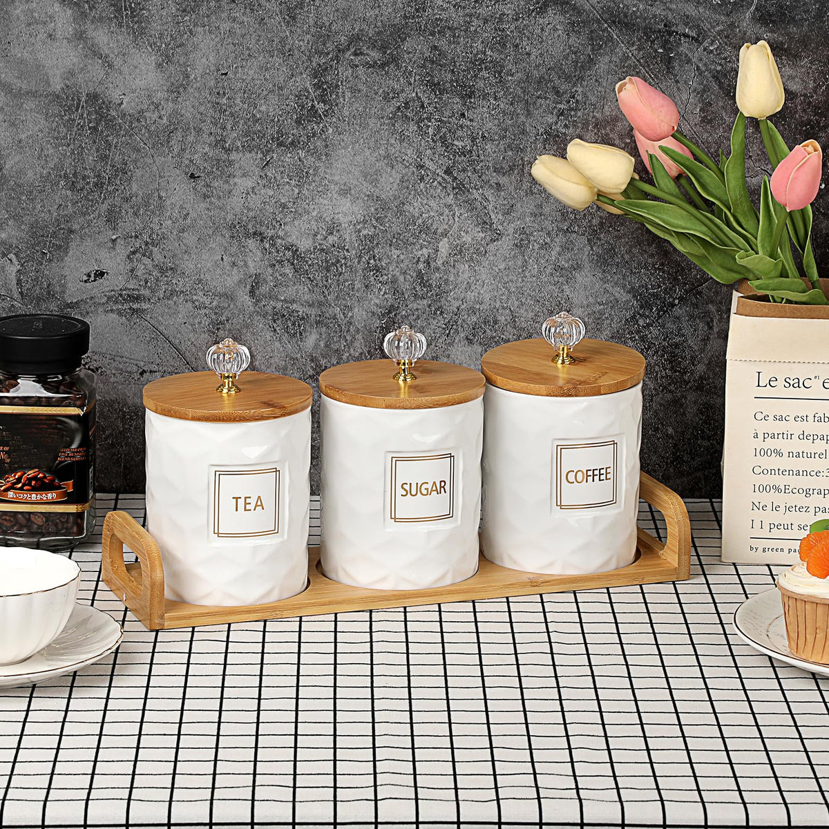 JUXYES versatile canister for makeup brushes and small tools.