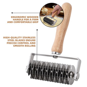 JuyVerq lattice roller is dishwasher safe for easy cleanup after baking projects.