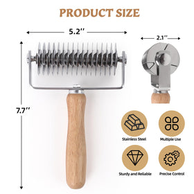 JuyVerq lattice cutter stored in linen pouch keeps blades safe and organized.