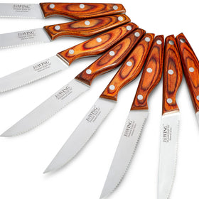 JXWING knife set gift-ready packaging suitable for family and friends.