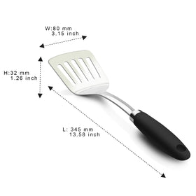 JXWING heat resistant silicone handle keeps hands away from heat.