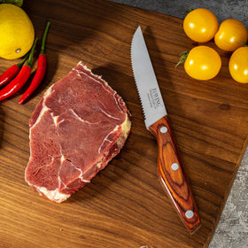 JXWING professional knives enhance kitchen prep with comfortable grip.
