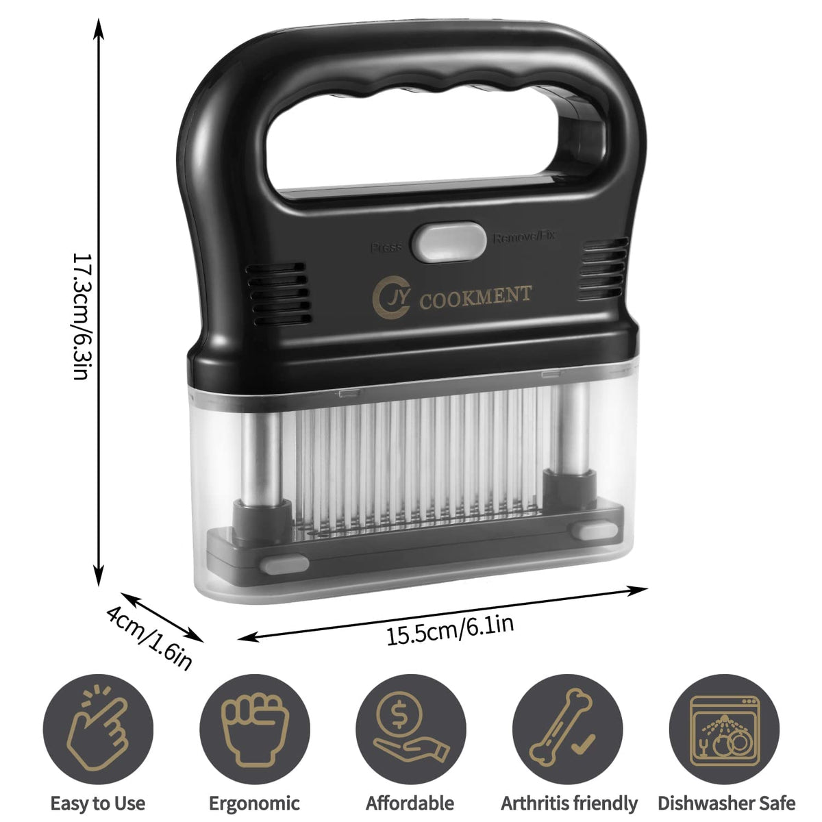 JY COOKMENT detachable-design allows easy cleaning after use.