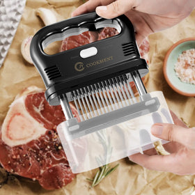 JY COOKMENT ergonomic non-slip handle provides comfortable control.
