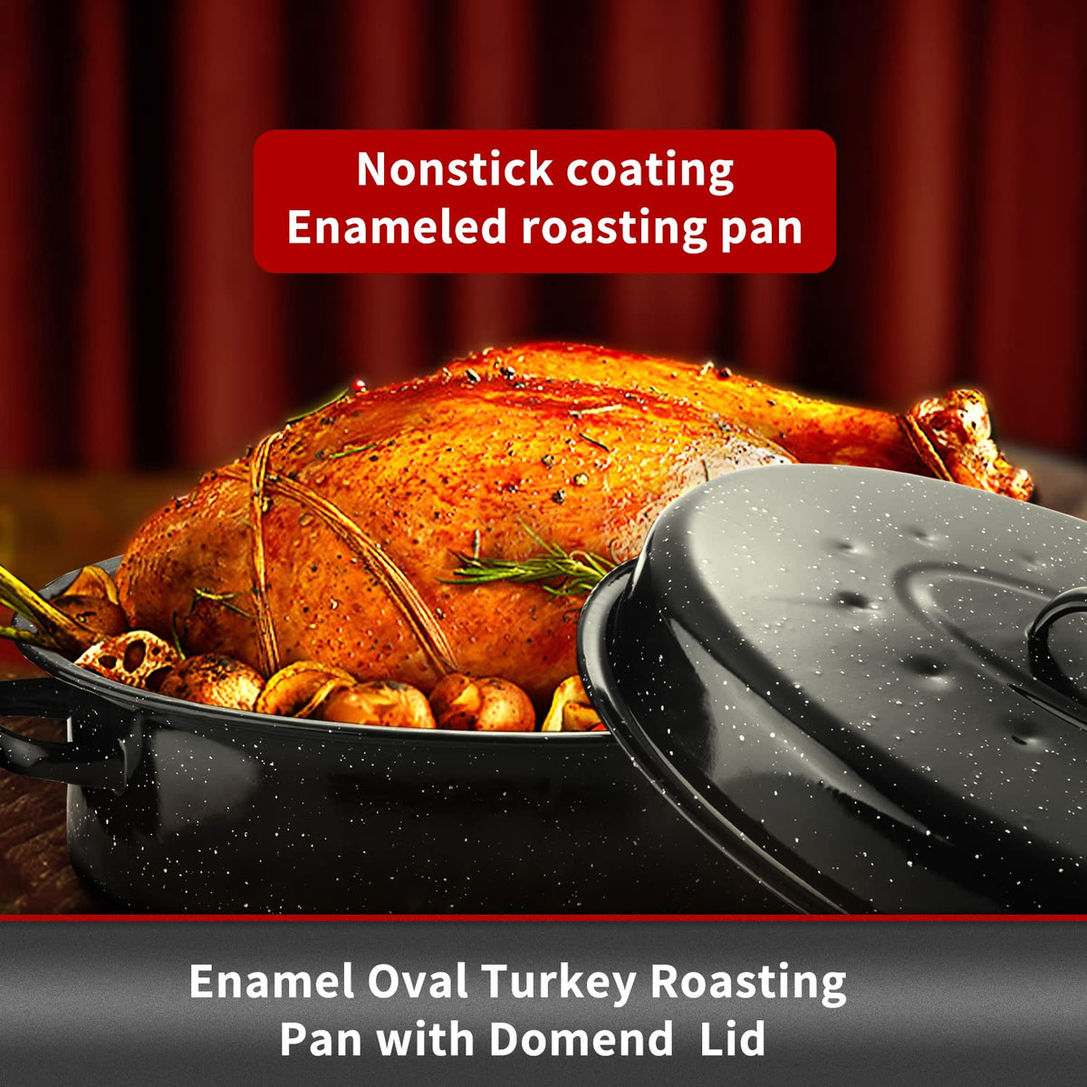 JY COOKMENT enamel coating provides easy release and quick cleanup.