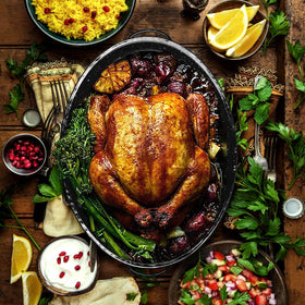 JY COOKMENT great for turkey, chicken, lamb, and vegetables.