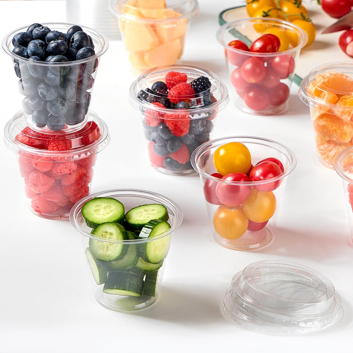 Jycnolm clear yogurt cups 100 pack ideal for daily servings